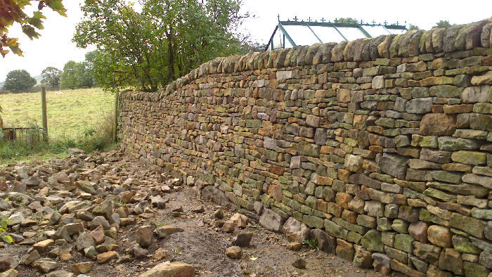 Wall rebuilt