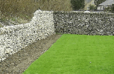 Limestone walling